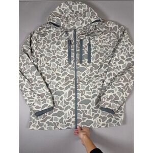 Burlebo Men's Camo Waterproof Fleece Lined Hooded Jacket Size 2XL